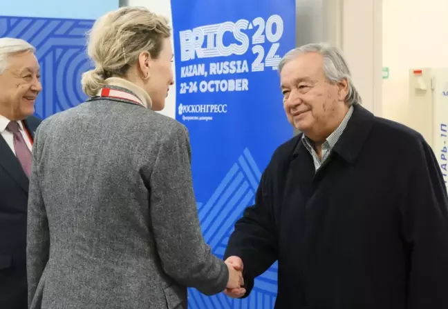 BM Genel Sekreteri Guterres, BRICS Zirvesi'ne Katılmak Üzere Kazan'a Gitti