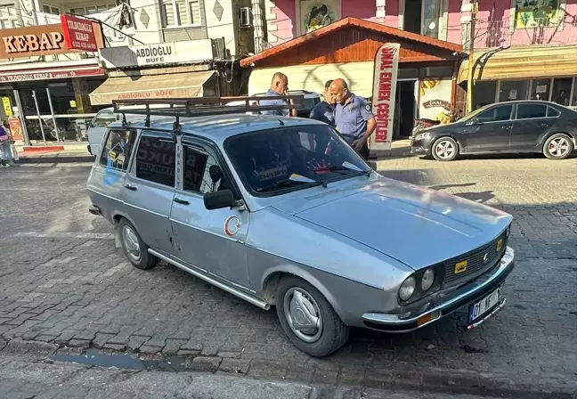 Adana'da inşaat halindeki binadan demir çalan şüpheliler kaçtı