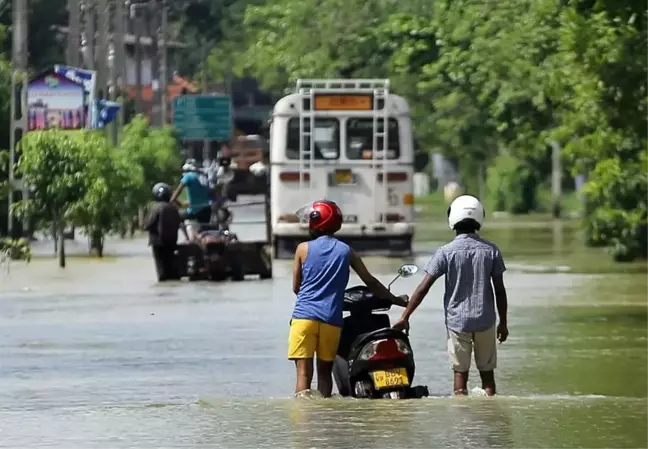 Sri Lanka'da şiddetli yağışlar ve sel felaketi