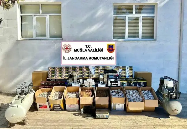 Muğla'da Kaçak Tütün ve Sigara Operasyonu: Büyük Miktarda Ürün Ele Geçirildi