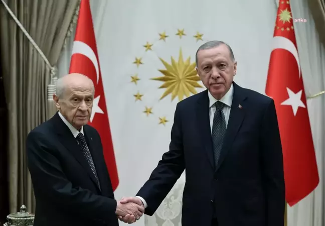 Cumhurbaşkanı Erdoğan, Devlet Bahçeli ile Görüştü