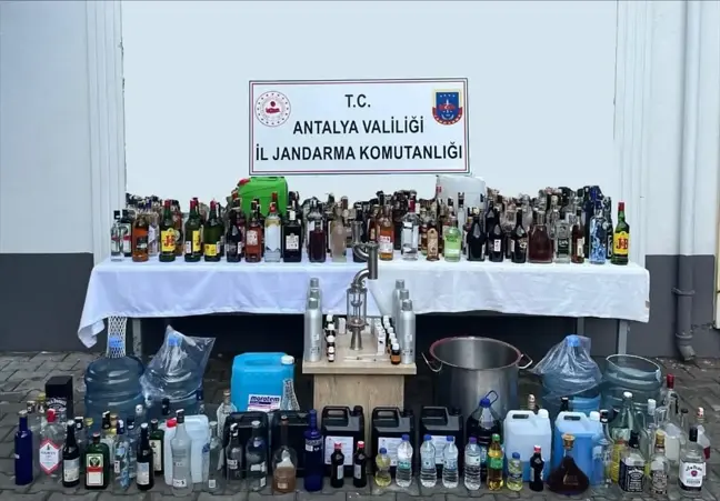 Manavgat'ta 725 Litre Sahte İçki Ele Geçirildi