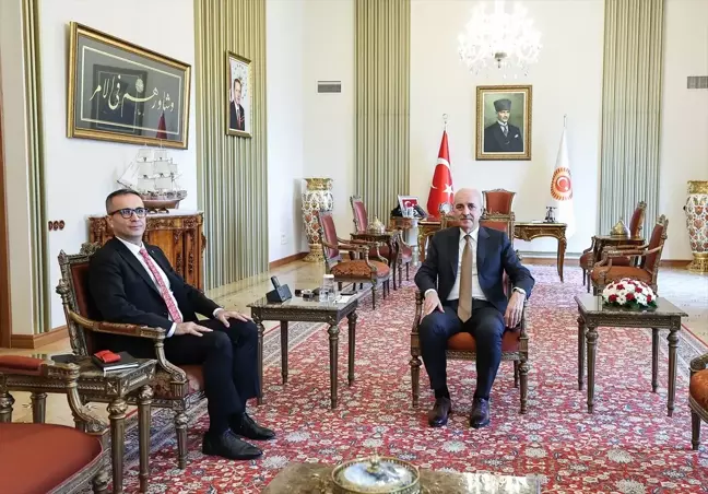 TBMM Başkanı Numan Kurtulmuş, Yunus Emre Enstitüsü Başkanı'nı Kabul Etti