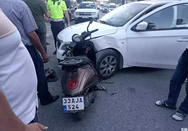 Mardin'de motosiklet ile otomobil çarpıştı: 1 yaralı