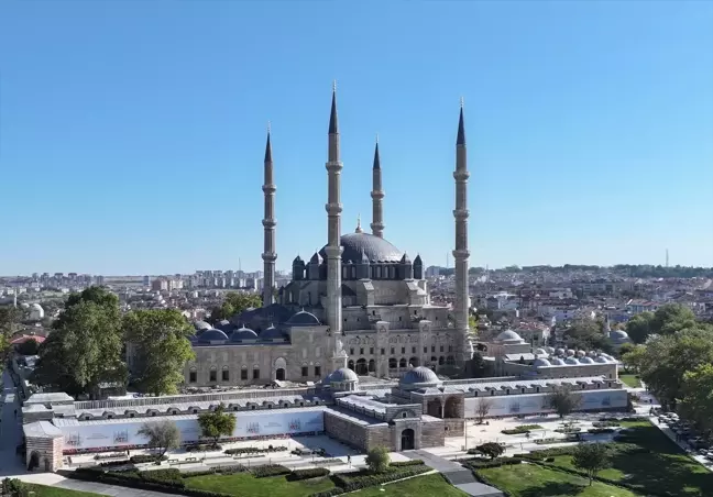 Edirne Selimiye Camisi Restorasyonu Devam Ediyor