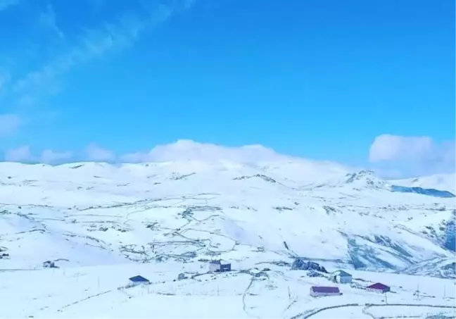 Ordu'nun Yaylalarına Kar Yağdı