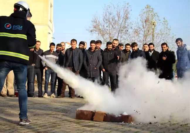 Dicle Elektrik'te yangın tatbikatı