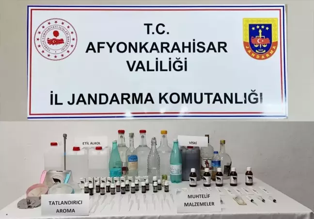 Afyonkarahisar'da Sahte İçki Operasyonu: 51 Litre Ele Geçirildi