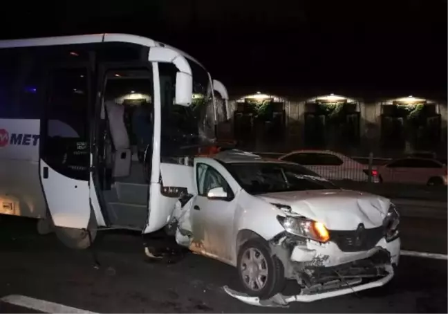 (TEM Seyrantepe'de 6 aracın karıştığı kaza; 1'i ağır 10 yaralı