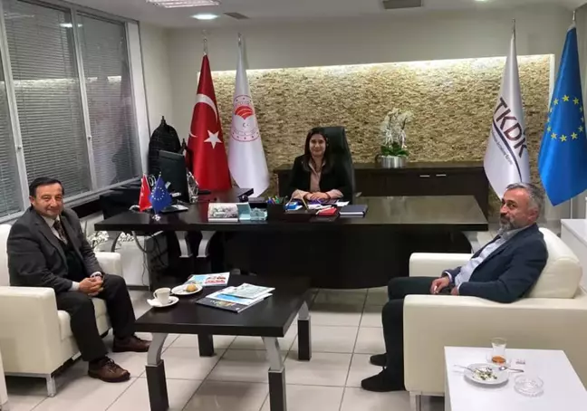 Beypazarı Ziraat Odası Başkanı Ateş'ten TKDK Ankara İl Koordinatörü Oyman'a ziyaret