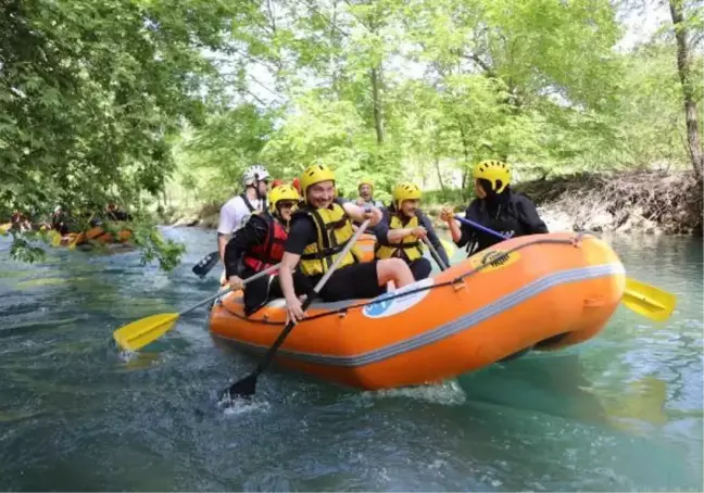 Nusaybin'de ilk kez rafting yarışması düzenlendi