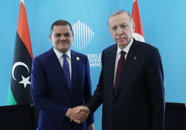 Cumhurbaşkanı Erdoğan, Libya Başbakanı Dibeybe ile Görüştü