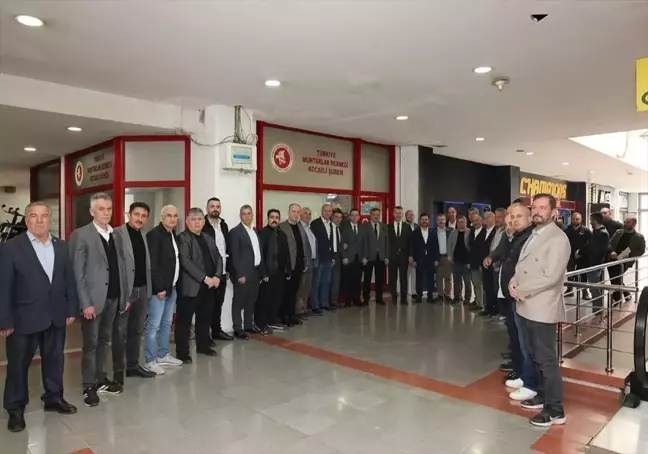 Muharrem Tutuş, Türkiye Muhtarlar Derneği Kocaeli Şubesi Başkanı Mustafa Ersoy'u ziyaret etti