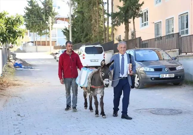 Ersin Bilge'den Kırsal Öğrencilere Eşek Sırtında Destek