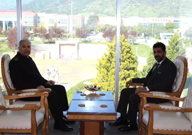 Korgeneral Musa Çitil'den Adü Rektörü Aldemir'e Ziyaret