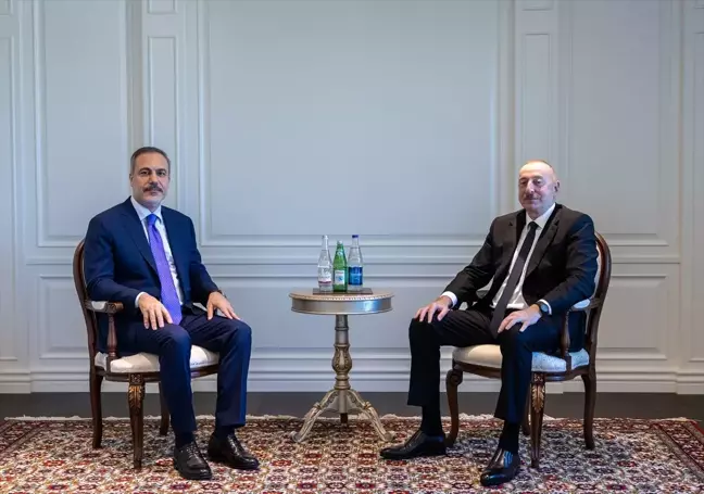 Azerbaycan Cumhurbaşkanı İlham Aliyev, Dışişleri Bakanı Hakan Fidan'ı kabul etti