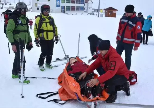 Kayak Merkezinde Güvenlik Tatbikatı