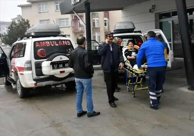 Sinop'ta devrilen otomobildeki 5 kişi yaralandı