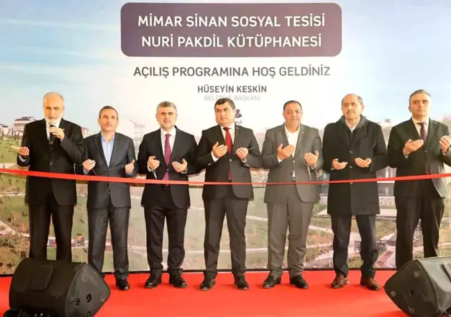 Sultanbeyli Millet Bahçesi'nde Mimar Sinan Sosyal Tesisi ve Nuri Pakdil Kütüphanesi Açıldı