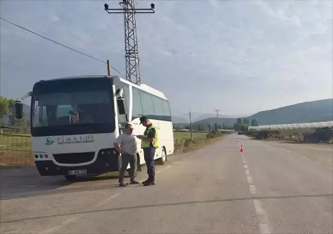 Amasya İl Jandarma Komutanlığı'ndan Servis Araçları Denetimi