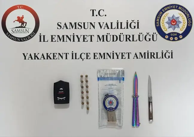 Samsun'da Araçta Radar Tespit Cihazı ve Mermiler Ele Geçirildi