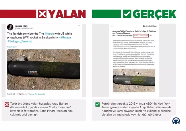 Libya'daki fosfor bombasını harekatta kullanılmış gibi çarpıttılar