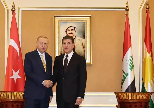 Cumhurbaşkanı Erdoğan, IKBY Başkanı ve Başbakanı ile görüştü