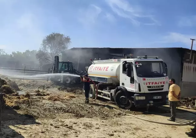 Keşan'da Ahır Yangınında 35 Büyükbaş Hayvan Öldü