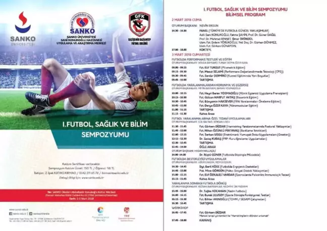 1'inci Futbol, Bilim ve Sağlık Sempozyumu