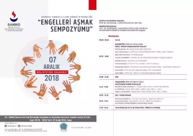 Sanko Üniversitesi'nde Dünya Engelliler Günü Etkinliği