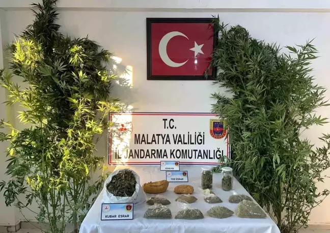 Malatya'da Uyuşturucu Operasyonu: 685 Gram Esrar Ele Geçirildi