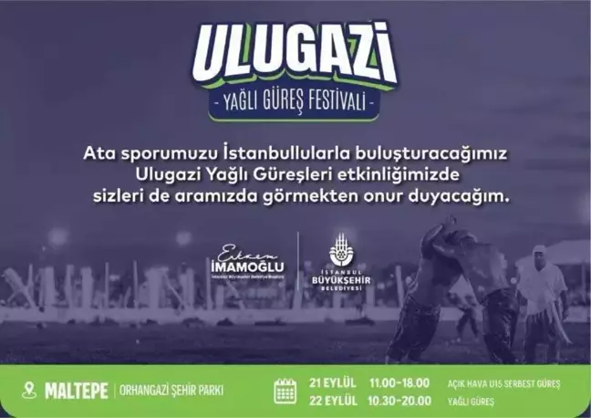 Ulugazi Yağlı Güreş Festivali 21-22 Eylül'de Maltepe'de