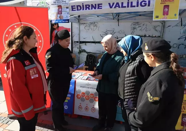 Edirne'de Kadına Yönelik Şiddetle Mücadele Günü Etkinliği