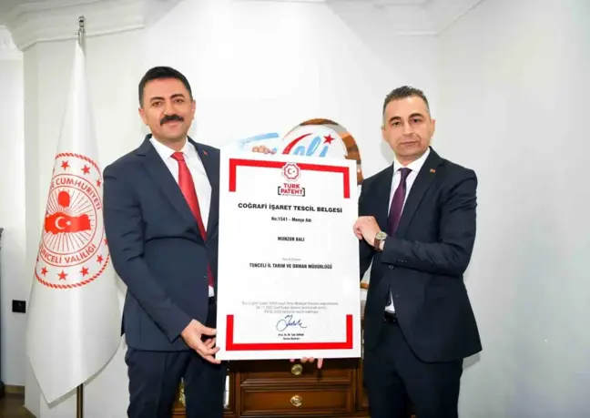 Tunceli Munzur Balı Coğrafi İşaret Tescil Belgesi Aldı