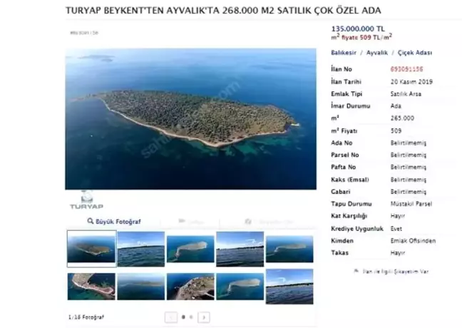 Türkiye'de 457 milyon değerinde 4 ada ve 1 yarımada satılık