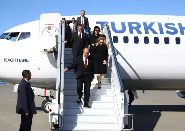 KKTC Cumhurbaşkanı Ersin Tatar Azerbaycan'a Gitti