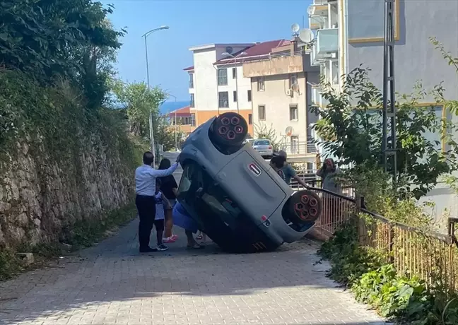 Zonguldak'ta elektrikli araç kaza yaptı, sürücü yaralandı