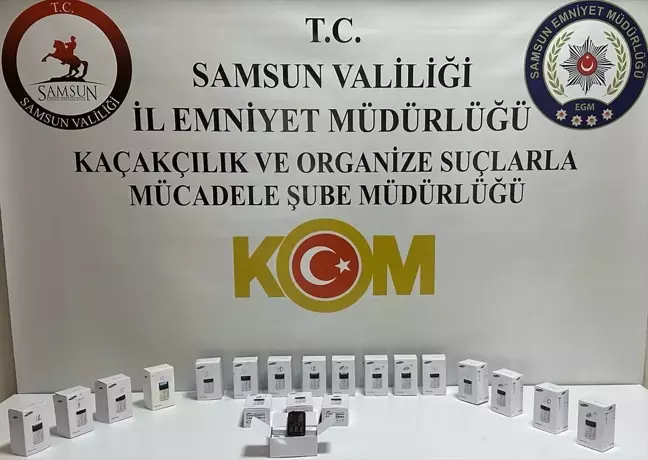 Samsun'da Kaçak Cep Telefonu Operasyonu: 2 Gözaltı