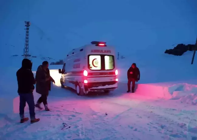 Van Büyükşehir Belediyesi Karla Mücadele ve Hasta Kurtarma Çalışmalarını Sürdürüyor