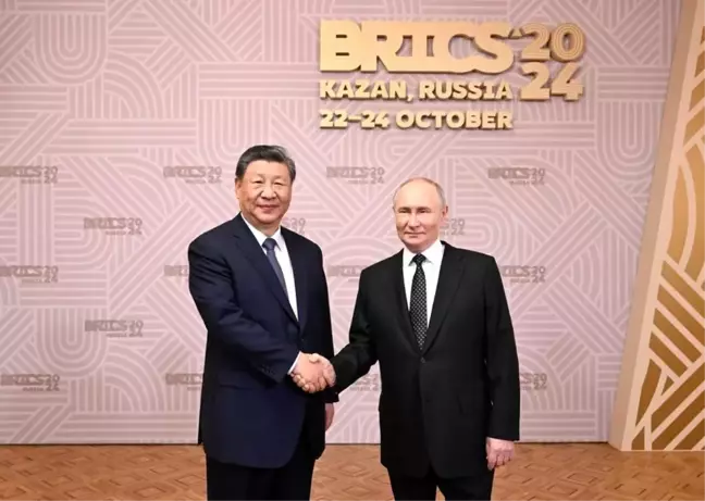 Xi Jinping ve Vladimir Putin Kazan'da Görüştü