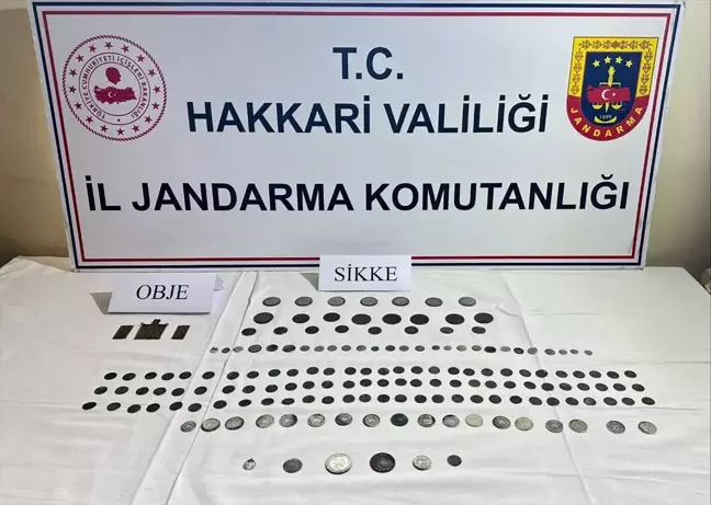 Yüksekova'da Tarihi Eser Kaçakçılığı Operasyonu: 163 Sikke Ele Geçirildi