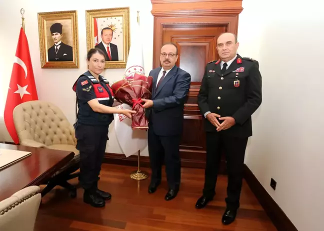 182. Kuruluş Yıl Dönümünde Jandarma Teşkilatı'ndan Vali Canbolat'a Ziyaret