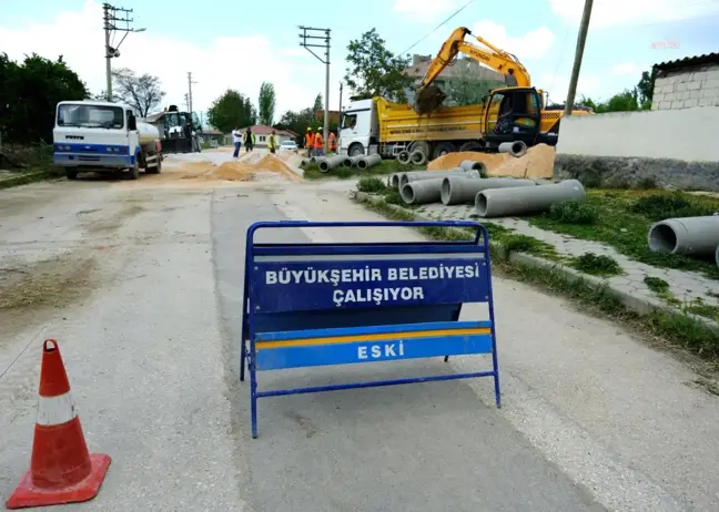 Eskişehir Büyükşehir, Çukurhisar ve Satılmışoğlu Mahalleleri'ni Kanalizasyona Kavuşturuyor