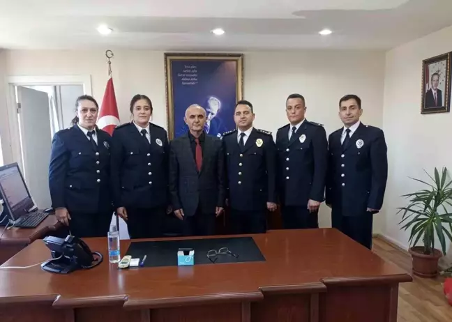 Babaeski İlçe Emniyet Müdürü ve Çalışma Arkadaşları Kaymakamı Ziyaret Etti