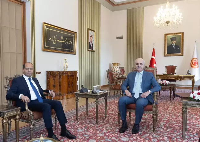 TBMM Başkanı Numan Kurtulmuş, Mısır Büyükelçisi'ni Kabul Etti