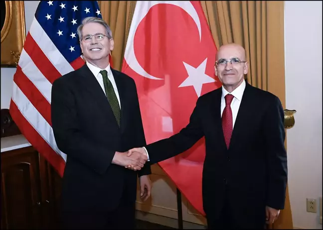 Mehmet Şimşek, ABD Hazine Bakanı Scott Bessent ile Görüştü