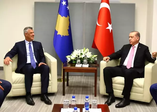 Cumhurbaşkanı Erdoğan, Kosova Cumhurbaşkanı Thaçi ile Görüştü