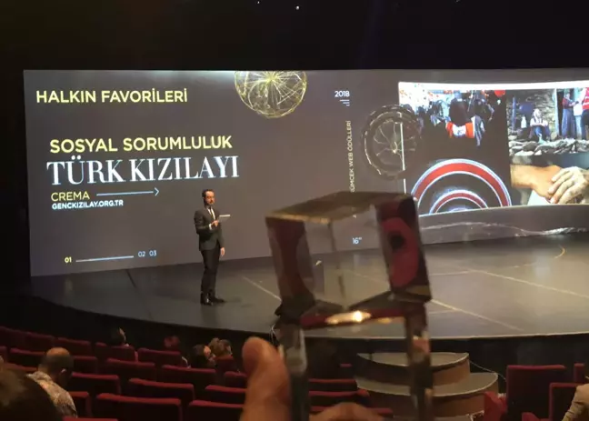 Genç Kızılay'a Halkın Oylarıyla Altın Örümcek Ödülü