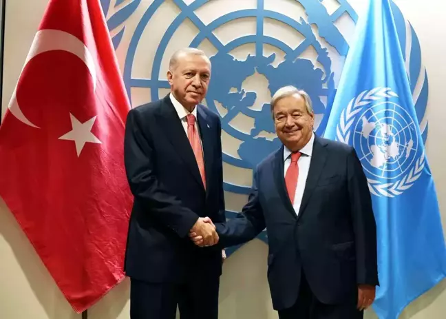 Cumhurbaşkanı Erdoğan, BM Genel Sekreteri Guterres ile Görüştü