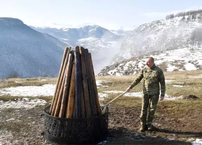 Son dakika haberi | - Aliyev, 28 yıl sonra işgalden kurtarılan Şuşa'da Nevruz ateşini yaktı- 